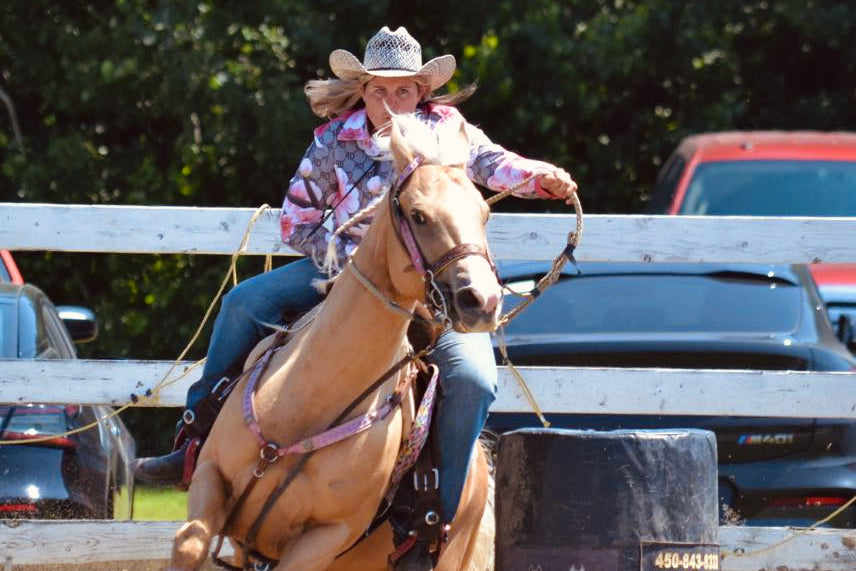 Crystal Vogel is a barrel racer and North 40 Performance Distributor